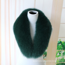 China factory wholesale high quality Winter fashion unisex genuine big silver fox fur collar for coats